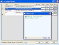 quick startup screenshot